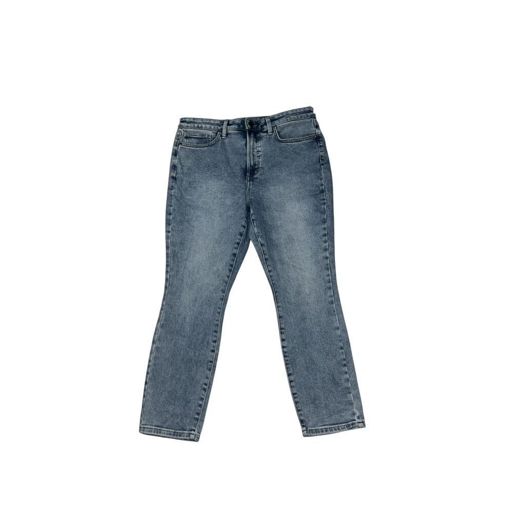 Lauren Conrad Blue Wash High Rise Straight Jeans Size 14 26” Inseam